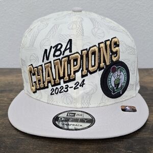 New Era 9Fifty Boston Celtics 2024 NBA Champions Locker Room Snap Back Hat